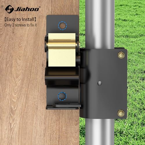 JIAHOO One Way Farm Gate Latch, Heavy Duty Gate Latches for Metal Tube Gates, 1 Way Lockable Livestock Gate Latch Hardware for Cattle Gate Horse Corrals, Ranches, Pastures, Pet Cages - style: One Way Latch