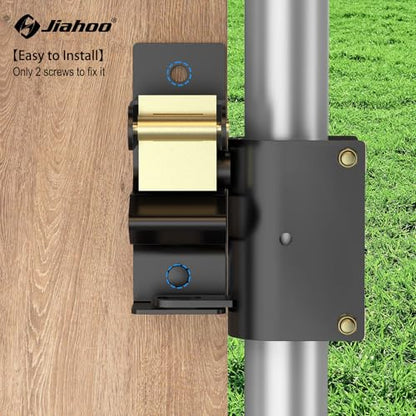 JIAHOO One Way Farm Gate Latch, Heavy Duty Gate Latches for Metal Tube Gates, 1 Way Lockable Livestock Gate Latch Hardware for Cattle Gate Horse Corrals, Ranches, Pastures, Pet Cages - style: One Way Latch