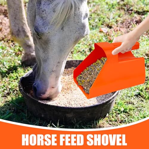 Large Food Service Scoop, 22x16x16cm PP Utility Transfer Shovel, Stackable Heavy Duty Design, Animal Feed, Pet Kibble, Grain, Soil, Fertilizer
