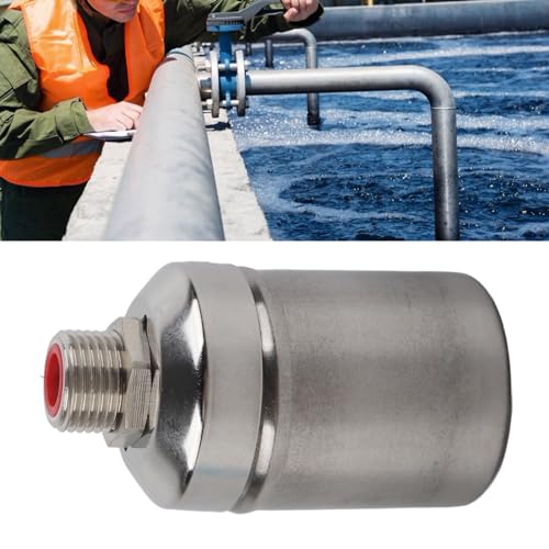 Float Valve, 1/2 Inch Floating Ball Valve Stainless Steel Automatic Water Level Control Water Trough Valve for Water Sink Water Tower