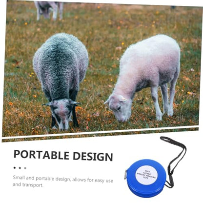 Animal Measuring Tape 2.5m Blue Cattle Girth Weight Tape Measure for Horse Pig Sheep Body Measurement Livestock Tool Style