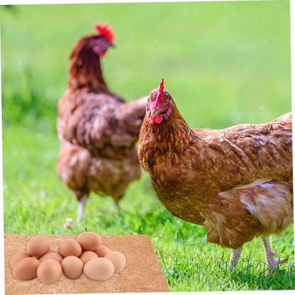 Toyvian 6pcs Chicken Coop Mats Natural Jute Nesting Pads for Chicken Nest Boxes Garden Use Easy to Clean Comfortable Cushion for Poultry and Pets