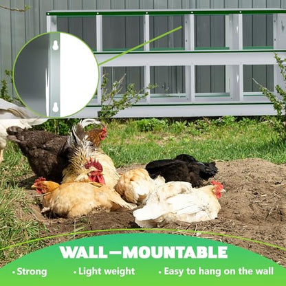 TOCRETOARE Chicken Nesting Boxes, 10 Hole Nesting Box for Laying Eggs, Heavy Duty Metal Nest Boxes for Chicken and Poultry to Collect Eggs, Chicken Laying Boxes Hens Chicken Coop Box - size: 10 Hole