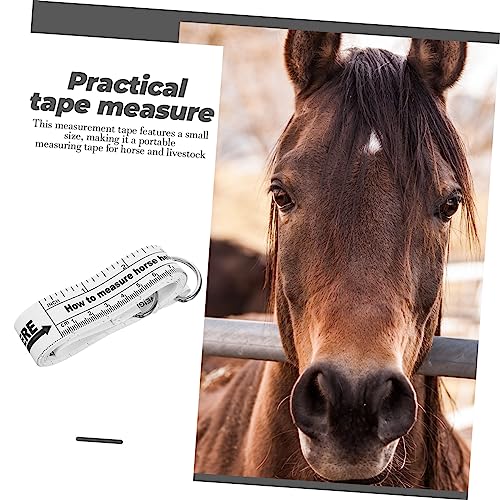 Totority 2.5m Professional Horse Measure Tape Flexible Measuring Tape for Livestock Height and Weight Accurate Dual-Sided Scale Convenient Storage for Farm Use