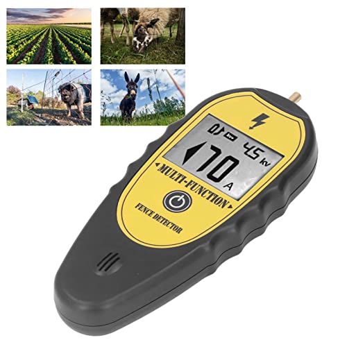 Fence Tester, Portable Electrical Fence Voltage Tester, Electrical Test Kit with Digital Multimeter,15KV LCD Screen for Livestock Farms