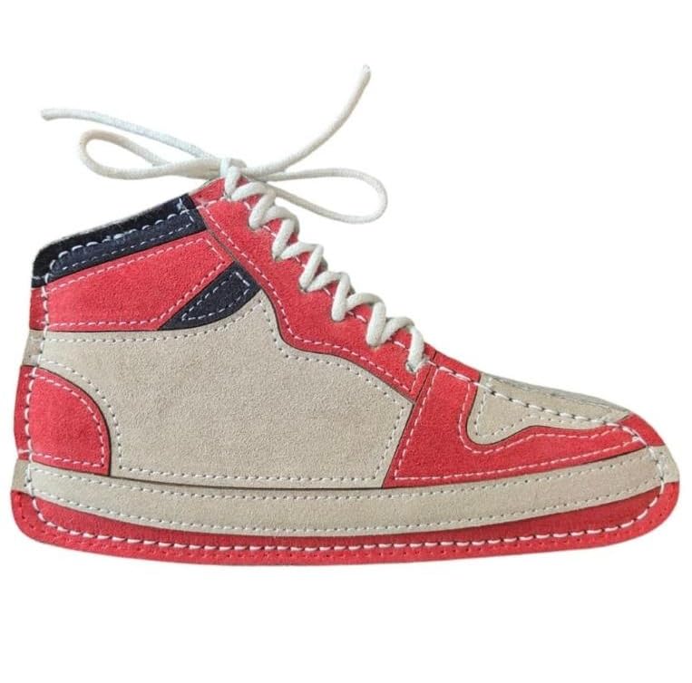 Fuzzl Eco Leather Sneaker Toy Natural and Tough Dog Toys - Long Lasting Chew Toys for Aggressive Chewers - Strong Dog Toy for Dogs and Puppy - style: Sneaker