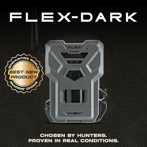SPYPOINT Flex-Dark Twin Starter Pack with 2 SD Card - Cellular Trail Camera, 40MP Photos, 1080p Video + Sound, No-Glow Game Camera, Hunting Night Vision, Motion Activated,100ft Detection - color: Starter Pack- SD, size: Pack of 2