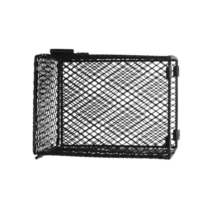 Happyyami Pet Scald Lamp Square Shape Heating Guard for Reptiles Poultry Care Lampshade Easy Installation Daytime Light for Basking Black