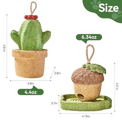 2 Pack Guinea Pig Chew Toys, Prevent Teeth Overgrowth, Rabbit Chew Toys, Natural Treats for Rabbit/Hamster Toys, Natural Timothy Grass & Vegetables, Small Animal Toys for Habitat Decoration