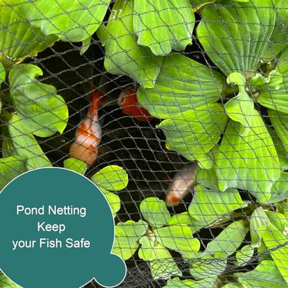 Bird Netting for Garden - 6.5 x 32.8 FT Heavy Duty Anti Bird Netting Mesh with Ties and Landscape Staples for Vegetable, Fruit Trees & Other Plants, Lasting Against Birds Deer Squirrels and Poultry - size: 6.5 x 32.8FT