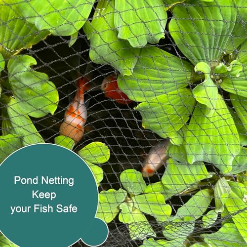 Bird Netting for Garden, 49 x 49FT Heavy Duty Anti Bird Netting Mesh with Ties and Landscape Staples for Vegetable, Fruit Trees & Other Plants, Lasting Against Birds Squirrels and Poultry, Black - size: 49 x 49 FT
