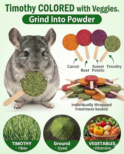 Hay Spinner Chew Toy with Treats,4Flavor Hay Cakes,Pet Dental Health Toys Cage Hanging Toy for Rabbits, Guinea Pigs,Chinchillas (Black)