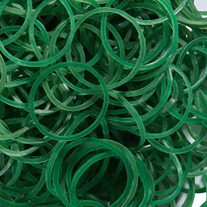 AMUU Rubber Bands size10 Green 1inch 500pcs Small Rubber Bands | Rubber Band for Office Supplies School Home Strong Elastic Band - color: Green-500pcs