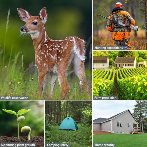 Trail Camera Full Color 6K 64MP Solar WiFi Game Hunting Camera with Night Vision,Built-in 7500mAh Battery, IP67 Waterproof, Thermal Sensitivity Activated Field Camera