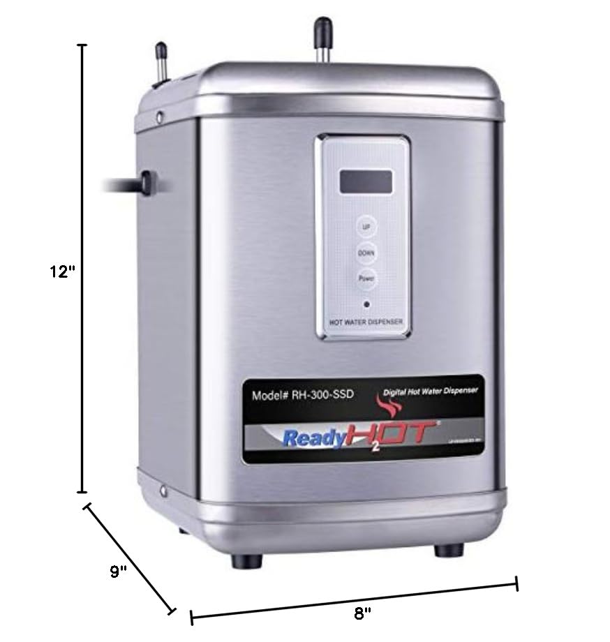 Ready Hot 40-RH-300-SSD Instant Hot Water Dispenser System, 2.5 Quarts, Digital Display Tank Only Stainless Steel - style: Digital