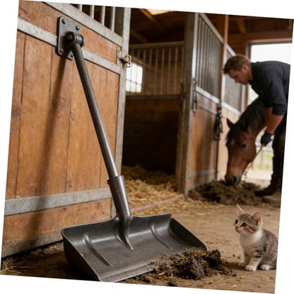Uonlytech Manual Poultry Cage Spade with Antislip Handle for Easy Care Manganese Steel Manure Removal Tool for Poultry Cage Cleaning Maintenance