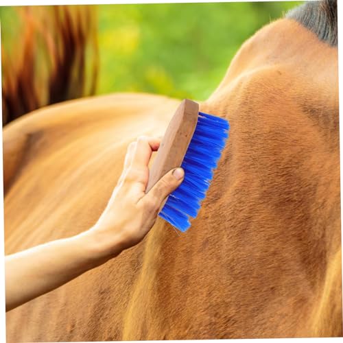 BESPORTBLE Horse Hair Grooming Comb with Stiff Bristles Cattle and Donkeys Animal Hair Brush for Cleaning and Maintaining Comfortable Grip for Easy Use