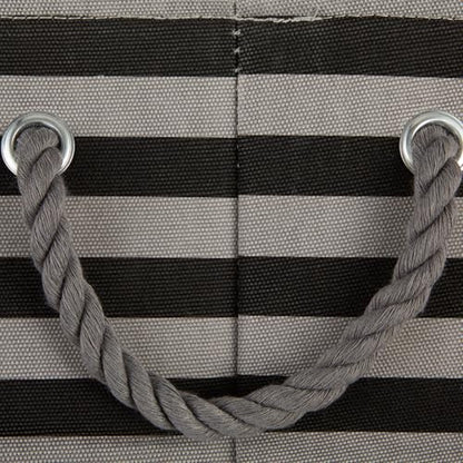 Bone Dry Pet Storage Collection Striped Paw Patch Bin, Black, Small Rectangle - color: Black, size: Small Rectangle