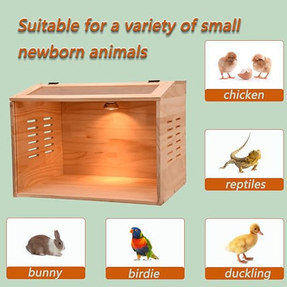 Brooder Box for Chicks, Chicken Brooder Box, Chicken Heater, Poultry Brooder with Heaters for Baby Chicks, Ducks, Quail Birds