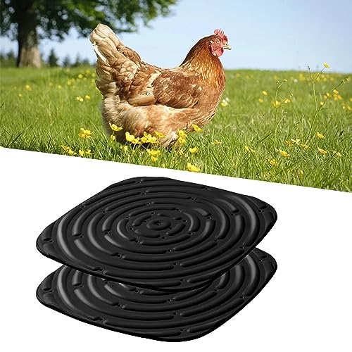 2Pack Washable Chicken Nesting Pads for Chicken Coops, Nesting Boxes Pads, Reusable Hen Nest Box Pads, Black