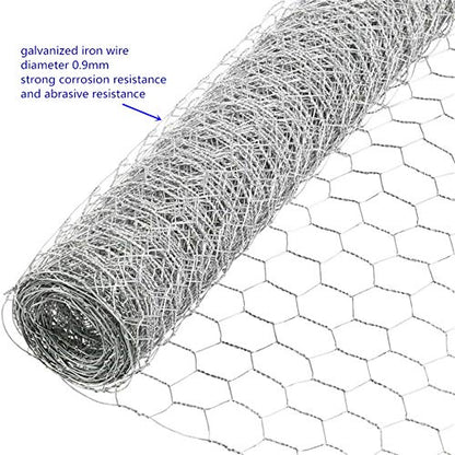Galvanized Poultry Wire Netting 2" Hexagonal Mesh Wire Fence fit for Family Craft Projects Chicken Netting Garden Fencing Backyard Fencing (2ft x 150ft)