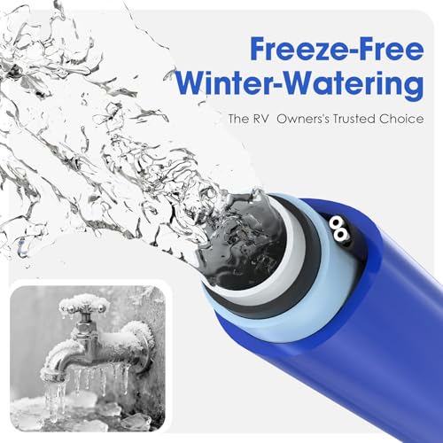 Heated Water Hose for RV 90ft with Thermostat, –40°F Freeze-Protection Drinking Water Hose, Lead-Free BPA-Free, Includes Adapter - color: With Temperature Switch, size: 90ft
