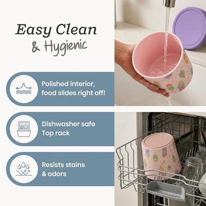 StarPack Freeze The Day Homemade Ice Cream Containers (2-Pack, 1 Quart) - Airtight Silicone Lids, BPA-Free Reusable Ice Cream Freezer Containers with Lids, Stackable, Kawaii Pink & Green - color: Kawaii Pink & Green, size: 2-Pack 1Qt