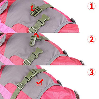 MAGARROW 78" x 1" Strap Buckle Packing Straps Adjustable 1-Inch Belt - color: Green 6.5 feet Long (10-PCS)
