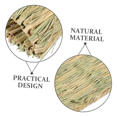 Toddmomy Chicken Nesting Pad for Hens 1 Piece Straw Bedding Liner Hand-Made Mat for Chicken Coop Washable and Reusable Nest Box Mat for Egg Laying