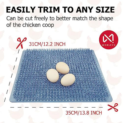 2-Pack Washable Chicken Nesting Pads for Laying Eggs, Nesting Box Pads, Coop Accessories - size: 2PCS
