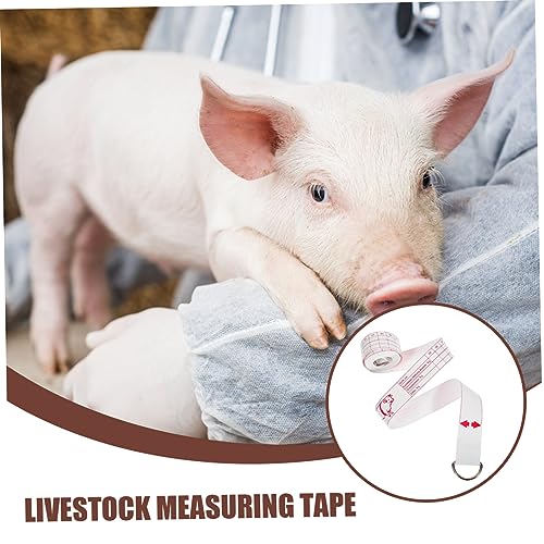 Animal Weight Tape Measure for Cattle and Pigs Multi Functional Portable Measuring Tape for Chest and Waist Easy to Use for Farm and Livestock Measurements