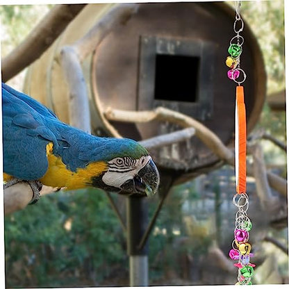 Abaodam 1pc Chicken Mirror Toy Bird Mirror Bell for Parrots Fun Plaything for Hens and Coop Pet Cage Accessory