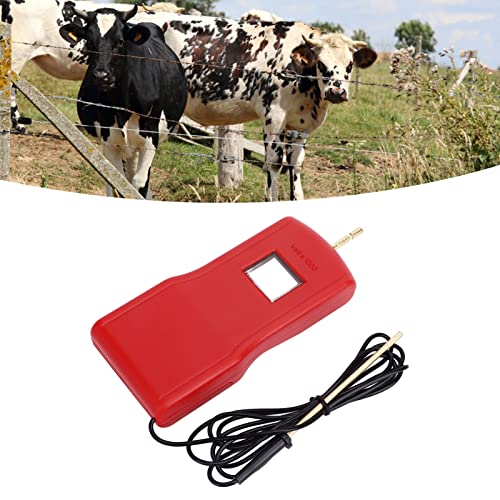 Electric Fence Voltage Tester Portable Digital Voltmeter Farm Garden (Billion-004b) - color: Red