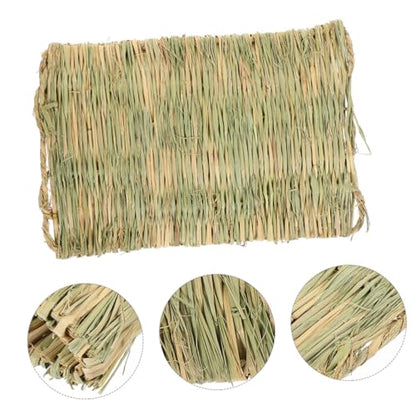 Toddmomy Chicken Nesting Pad for Hens 1 Piece Straw Bedding Liner Hand-Made Mat for Chicken Coop Washable and Reusable Nest Box Mat for Egg Laying