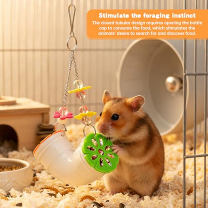 Mouse R-at Enrichment Toys Foraging,Treat Dispenser Rats-Foraging Toy,Interactive Slow Feeder Hanging Fancy Mice Cage Accessories Puzzle Forager for SugarGliders,Hamsters