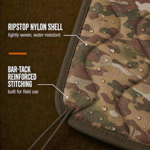 USGI Industries Military Woobie Blanket | Thermal Insulated Camping Blanket, Poncho Liner | Large, Portable, Water-Resistant, for Hiking, Survival | Compression Carry Bag - color: Ocp Multicam