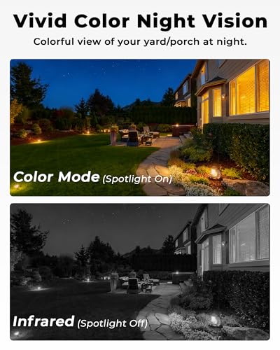 Light Bulb Security Camera 2 Packs, 5G&2.4GHz 2K Security Cameras Wireless Outdoor 360° PTZ Cameras for Home Security with Color Night Vision, 2 Way Talk, AI Human Detection, Screw in Light Socket