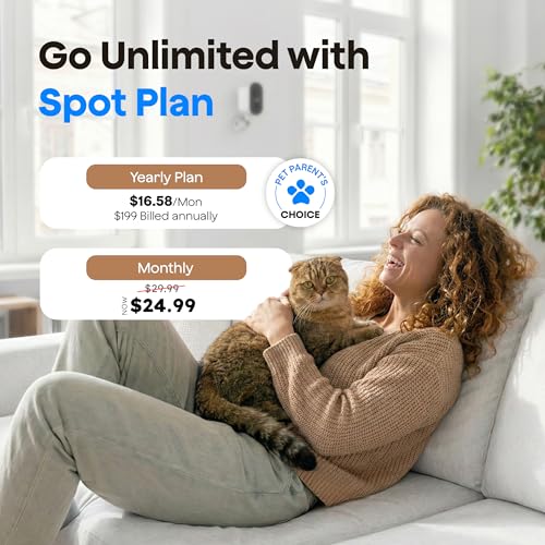 Waggle 4G LTE Cellular Security Camera, Built in SIM Card, 2K HD Pet Monitor, 300° Pan, No WiFi, 9000mAh Battery, Night Vision & 2-Way Talk - RVs/Camping/Travel & Outdoor - Subscription Required - size: 1 - Pack 4G Cellular