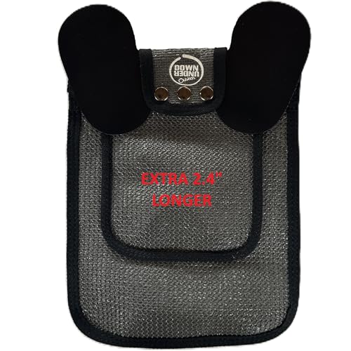 DOWN UNDER OUTDOORS 2 Pack Medium-Large Chicken Saddles with Adjustable Straps, Chicken Apron, Poultry Saver, Pet Supplies, Including Shoulder Covers (Extra Long Grey Mesh) - color: Dark Grey Mesh