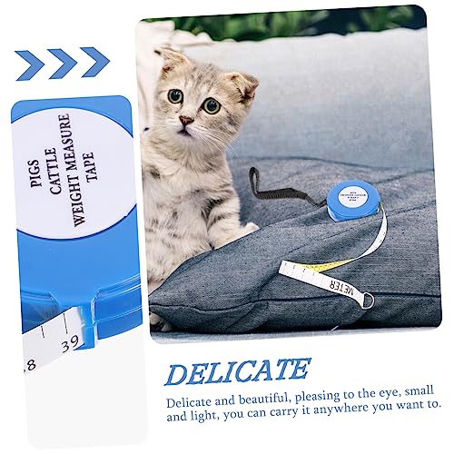 NUOBESTY Animal Weight Measuring Tape Portable Flexible Livestock Weight and Chest Circumference Tape Measure for Pig Cattle Goats Farm Supply Accurate Small