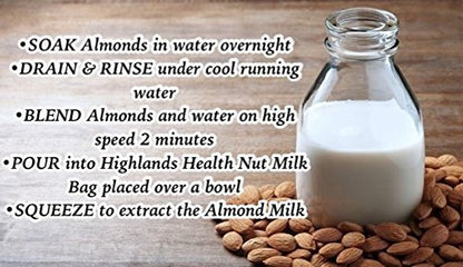 Nut Milk Bag - 2 Large 12"x12" - Reusable Commercial Grade Fine Nylon Mesh - Pulp Free Almond Milk - Tea and Cold Brew Coffee Filter - Juice and Yogurt Strainer - Cheesecloth Quality - And More