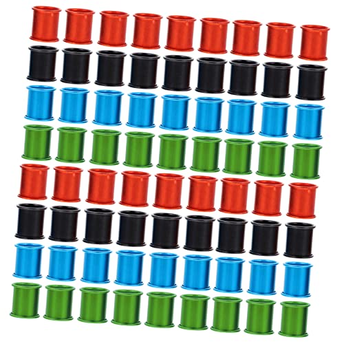 VICASKY 100Pcs Colorful Homing Pigeon Leg Bands Lightweight Identification Rings for Pigeons Chickens Birds Easy Marking for Poultry Breeds Random Colors