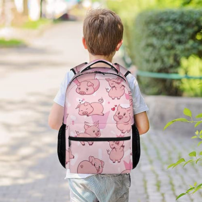 Pig Backpack Gifts, 16 Inch Cute Pig Bookbag Durable, Lightweight, Large Capacity, Funny Animal Backpack for School - color: Style-3