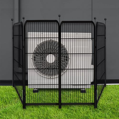 Getlay Garden Fencing 36 Inch High, 4 Panels Total 8.9 Ft(L) Dog Fence Outdoor for Yard, 4 One-Sided Plate, No Door, Anti Dig Fence Barrier, Dog Pen, Rabbit Fences, Garden Fences and Borders - size: 36''(H)-4panels-8.9ft(L) no gate