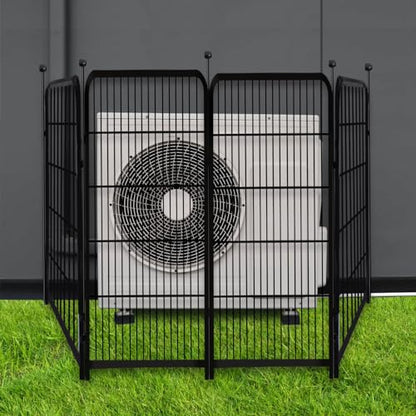 Getlay Garden Fencing 36 Inch High, 4 Panels Total 8.9 Ft(L) Dog Fence Outdoor for Yard, 4 One-Sided Plate, No Door, Anti Dig Fence Barrier, Dog Pen, Rabbit Fences, Garden Fences and Borders - size: 36''(H)-4panels-8.9ft(L) no gate
