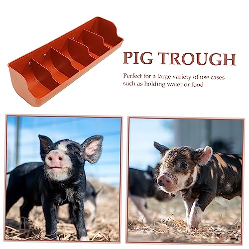 Plastic Pig Feeding Trough Compartment Design for Wet and Dry Food Feeding Tool for Pigs for Farm Supply and