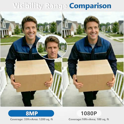 4K Security Cameras Wireless Outdoor with local storage Base,No Subscription Required,Home Security Cameras System with 360° Pan&Tilt,Auto Tracking,5G & 2.4G Router Compatible,Solar-Powered,4 cam kit - size: 4 Cam kit