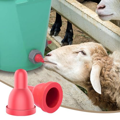 12Pcs Sheep Goat Lamb Milk Nipples Soft Rubber Pacifier for Small Animal Feed Orphaned Lamb - size: 12PCS Lamb pacifier