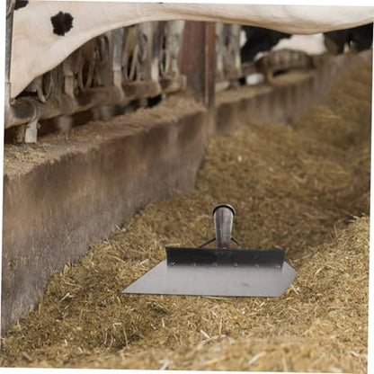 SUPVOX Heavy Duty Manganese Steel Farm Manure Scraper Shovel 32cm – Livestock Barn Floor Cleaning Tool for Manure Removal and Outdoor Use
