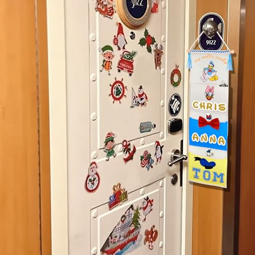 RUNROLE 8 Inch Narrow Fish Extender to Right Fit the Cabin Door - 1, 2, 3, 4, 5 Pocket, Blank White for Easy Customization, 2026 &2027 FE for Gift Exchanges and Pixie Dust - size: 3 Pockets